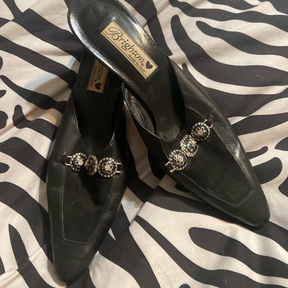 Brighton Shoes - Brighton made in Italy leather slides size 8 1/2
